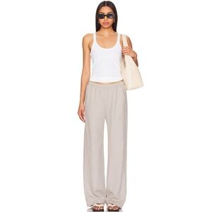 Enza Costa Twill Everywhere Pant in Limestone